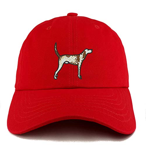 Trendy Apparel Shop Pointer Dog Embroidered Low Profile Soft Cotton Dad Hat Cap