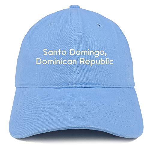 Trendy Apparel Shop Santo Domingo Embroidered Cotton Unstructured Dad Hat