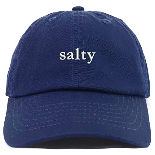 Trendy Apparel Shop Youth Salty Embroidered Adjustable Soft Crown Baseball Cap