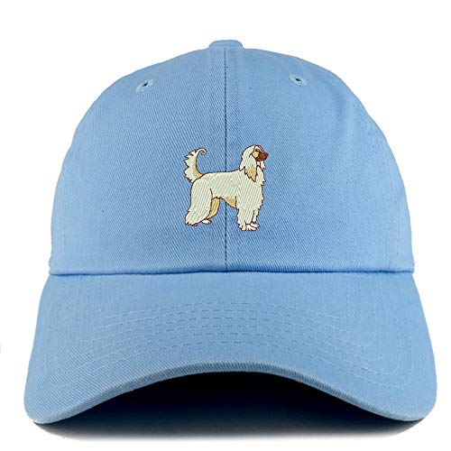 Trendy Apparel Shop Afghan Dog Embroidered Low Profile Soft Cotton Dad Hat Cap