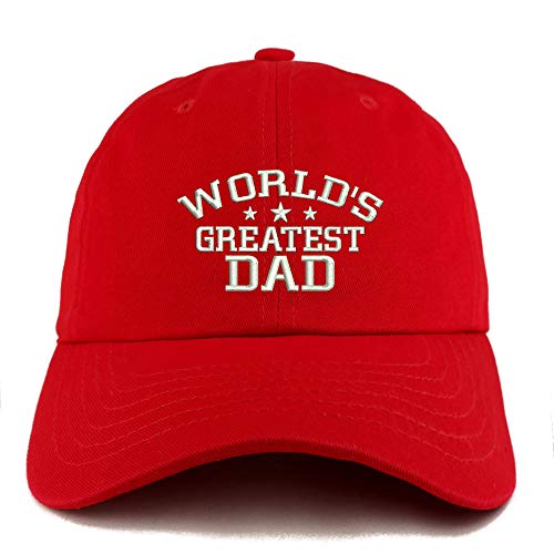 Trendy Apparel Shop World's Greatest Dad Solid Adjustable Unstructured Dad Hat