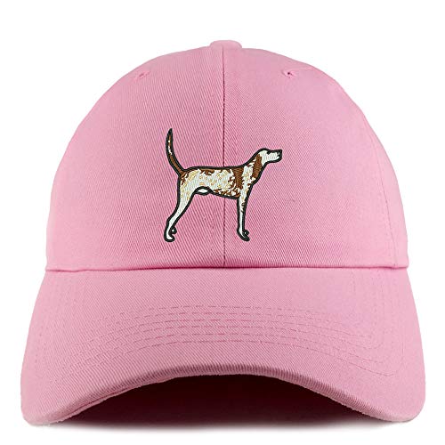 Trendy Apparel Shop Pointer Dog Embroidered Low Profile Soft Cotton Dad Hat Cap