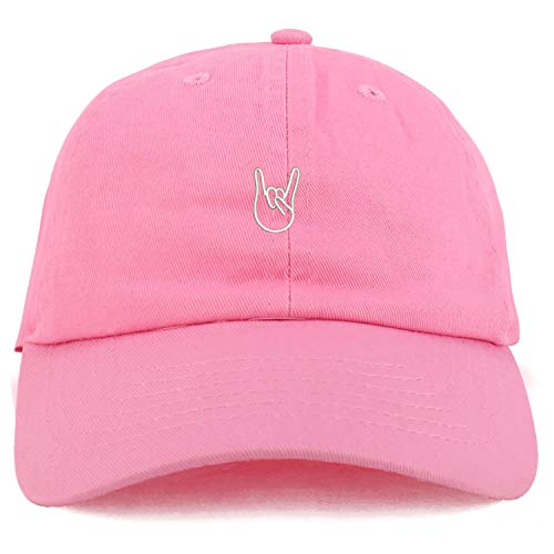 Trendy Apparel Shop Youth Rock On Logo Adjustable Soft Crown Baseball Cap