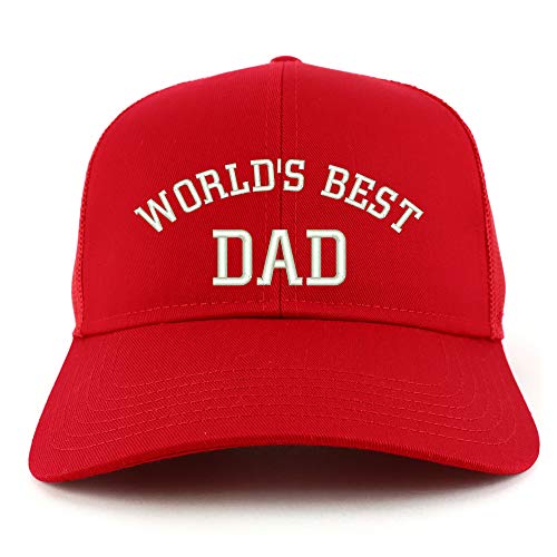 Trendy Apparel Shop World's Best Dad Structured High Profile Trucker Cap