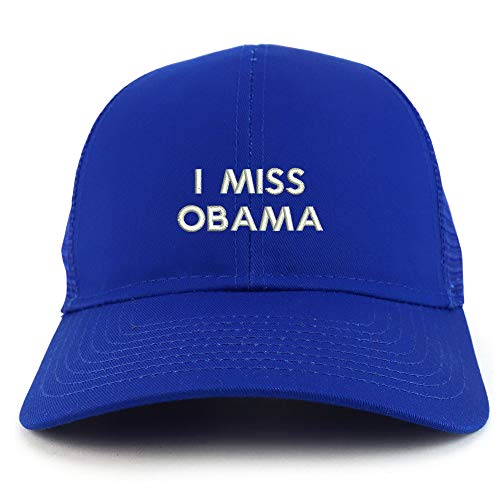 Trendy Apparel Shop I Miss Obama Structured High Profile Trucker Cap