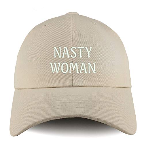 Trendy Apparel Shop Nasty Woman Solid Adjustable Unstructured Dad Hat