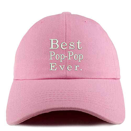 Trendy Apparel Shop Best Pop Pop Ever Solid Adjustable Unstructured Dad Hat