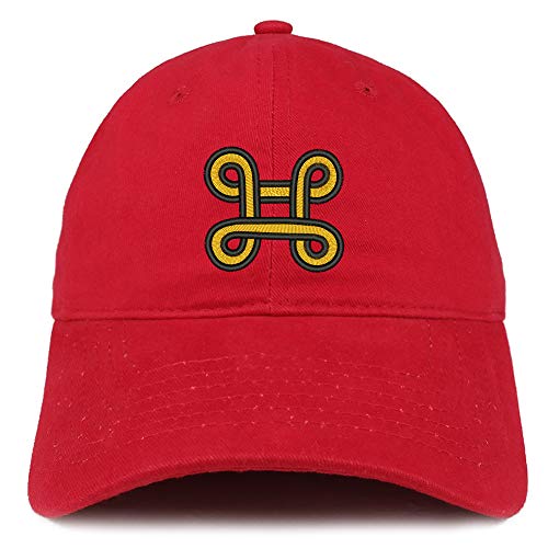 Trendy Apparel Shop Adinkra Peace Making Soft Crown 100% Brushed Cotton Cap