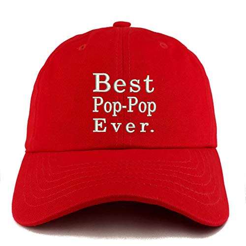 Trendy Apparel Shop Best Pop Pop Ever Solid Adjustable Unstructured Dad Hat