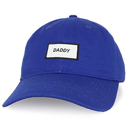 Trendy Apparel Shop Daddy Woven Patch Embroidered Cotton Dad Hat