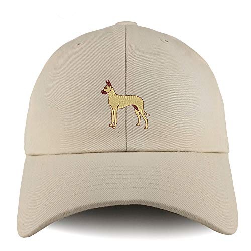 Trendy Apparel Shop Great Dane Dog Embroidered Low Profile Soft Cotton Dad Hat Cap