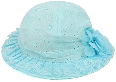 Trendy Apparel Shop Baby Infant Pastel Colors Lace Cotton Bonnet Hat