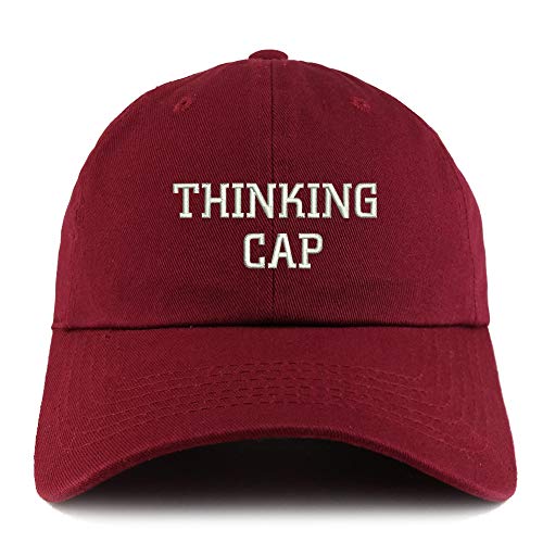 Trendy Apparel Shop Thinking Cap Solid Adjustable Unstructured Dad Hat