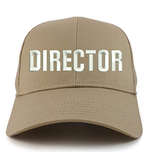 Trendy Apparel Shop Director Embroidered Structured High Profile Trucker Cap