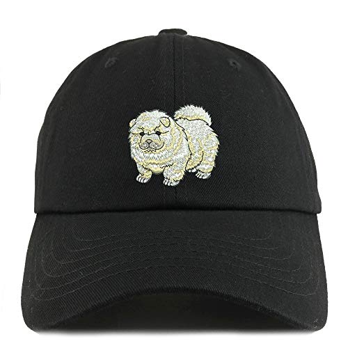 Trendy Apparel Shop Chow Chow Dog Embroidered Low Profile Soft Cotton Dad Hat Cap