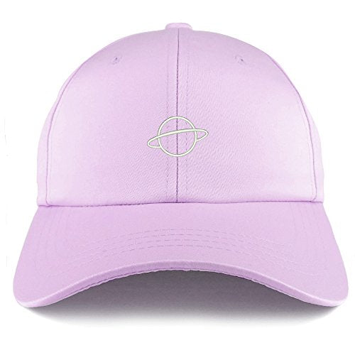 Trendy Apparel Shop Planet Embroidered Structured Satin Adjustable Cap