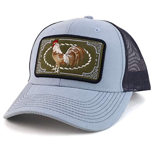 Trendy Apparel Shop Rooster Structured Trucker Mesh Back Snapback Cap