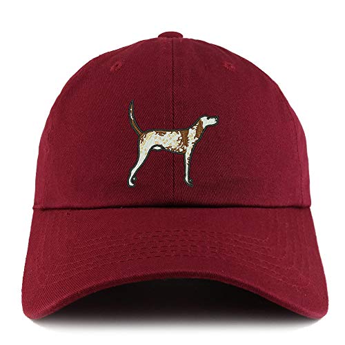 Trendy Apparel Shop Pointer Dog Embroidered Low Profile Soft Cotton Dad Hat Cap