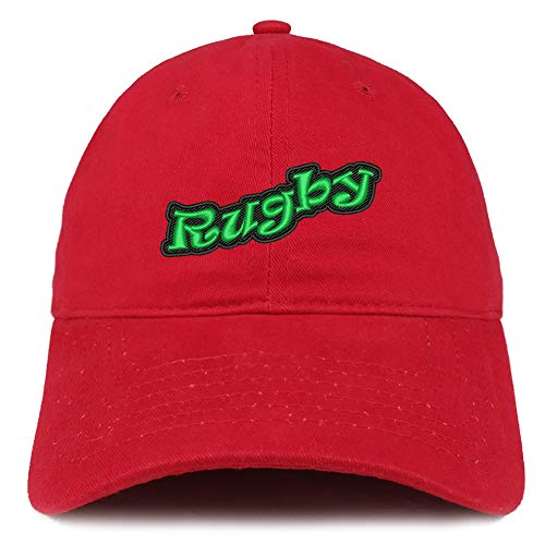 Trendy Apparel Shop Rugby Embroidered Unstructured Cotton Dad Hat
