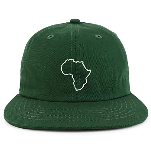 Trendy Apparel Shop Africa Map Outline Embroidered Low Profile Snapback Cap