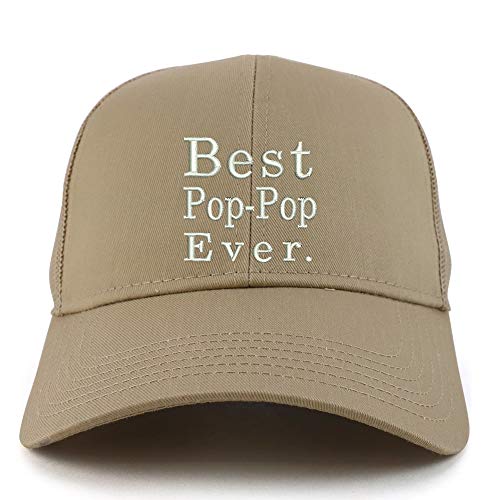 Trendy Apparel Shop Best Pop Pop Ever Structured High Profile Trucker Cap