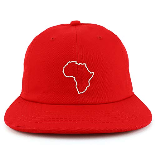 Trendy Apparel Shop Africa Map Outline Embroidered Low Profile Snapback Cap