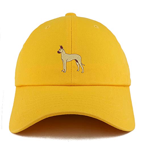 Trendy Apparel Shop Great Dane Dog Embroidered Low Profile Soft Cotton Dad Hat Cap