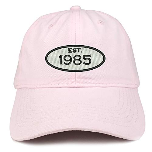 Trendy Apparel Shop Established 1985 Embroidered 36th Birthday Gift Soft Crown Cotton Cap