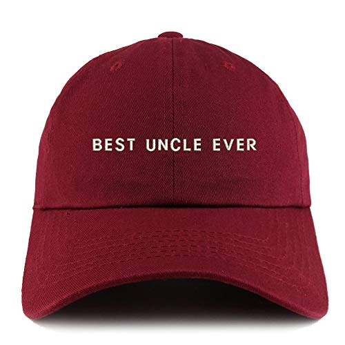 Trendy Apparel Shop Best Uncle Ever Solid Adjustable Unstructured Dad Hat