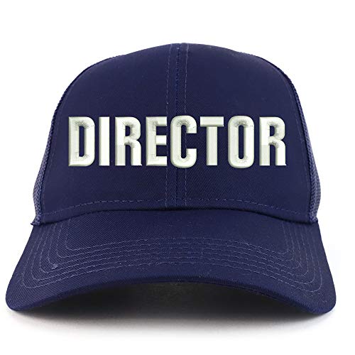 Trendy Apparel Shop Director Embroidered Structured High Profile Trucker Cap