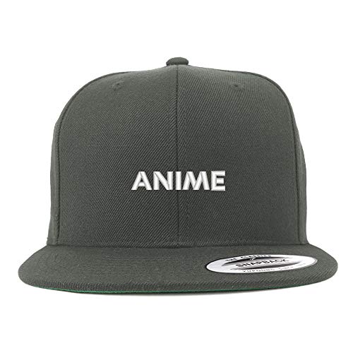 Trendy Apparel Shop Anime Adjustable Structured Flatbill Snapback Cap