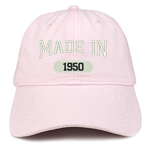 Trendy Apparel Shop Made in 1950 Embroidered 71st Birthday Brushed Cotton Cap