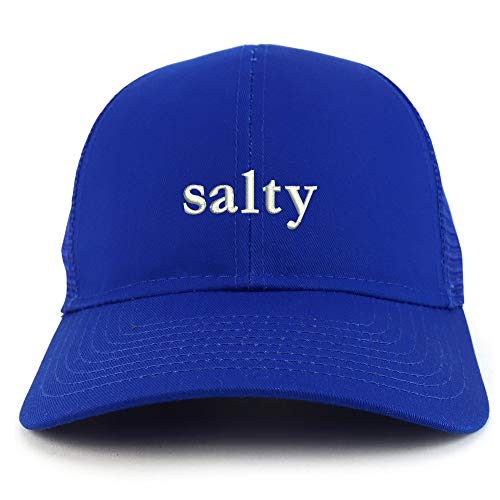 Trendy Apparel Shop Salty Embroidered Structured High Profile Trucker Cap