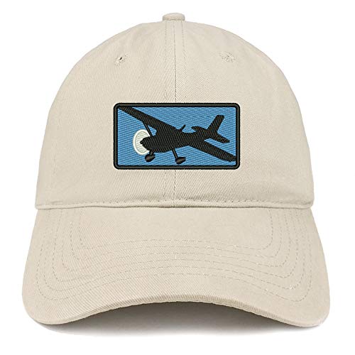 Trendy Apparel Shop Cessna Airplane Embroidered Unstructured Cotton Dad Hat