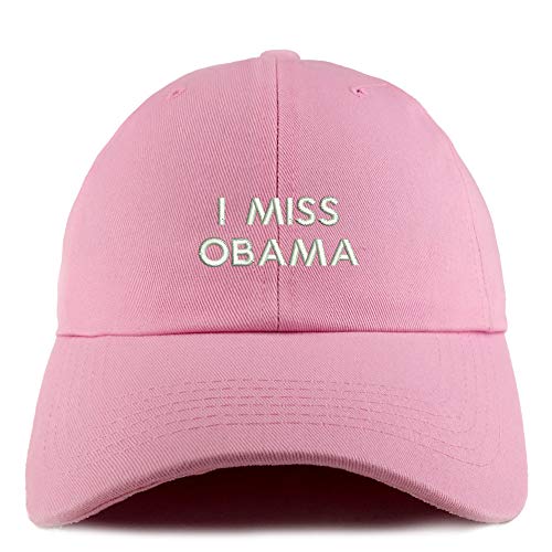 Trendy Apparel Shop I Miss Obama Solid Adjustable Unstructured Dad Hat