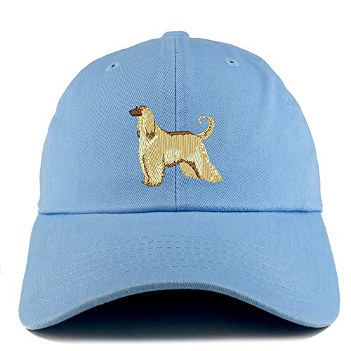 Trendy Apparel Shop Afghan Hound Dog Embroidered Low Profile Soft Cotton Dad Hat Cap