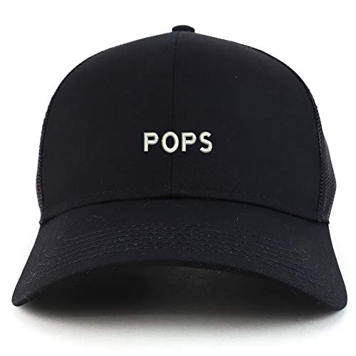 Trendy Apparel Shop Pops Embroidered Structured High Profile Trucker Cap