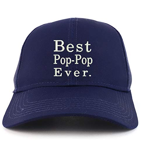 Trendy Apparel Shop Best Pop Pop Ever Structured High Profile Trucker Cap