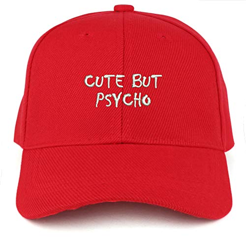 Trendy Apparel Shop Cute But Psycho Small Embroidered Youth Size Kids Structured Baseball Cap
