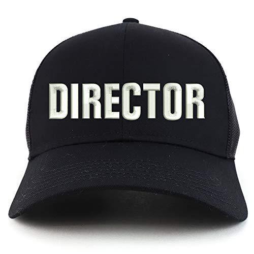 Trendy Apparel Shop Director Embroidered Structured High Profile Trucker Cap