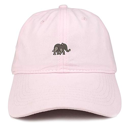 Trendy Apparel Shop Baby Elephant Embroidered Brushed Cotton Cap