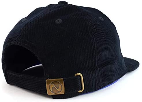 Trendy Apparel Shop 100% Cotton Corduroy Casual Flatbill Baseball Cap