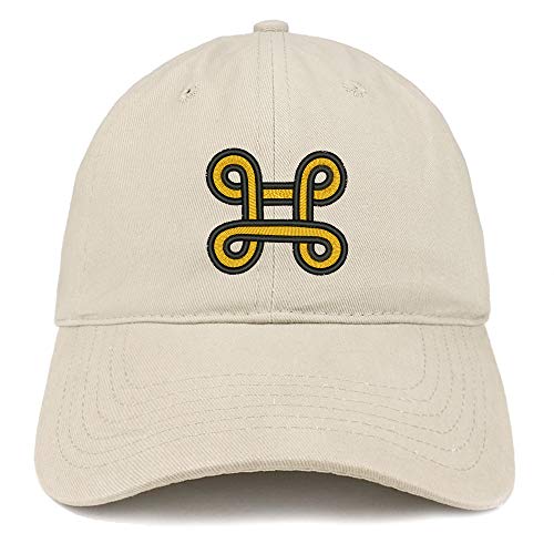 Trendy Apparel Shop Adinkra Peace Making Soft Crown 100% Brushed Cotton Cap