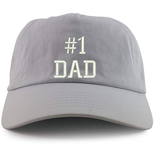 Trendy Apparel Shop Number 1 Dad Embroidered 5 Panel Unstructured Soft Crown Baseball Cap