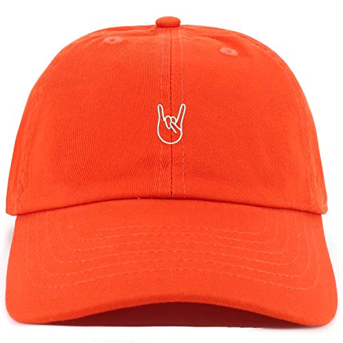 Trendy Apparel Shop Youth Rock On Logo Adjustable Soft Crown Baseball Cap