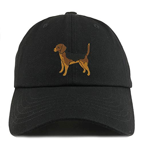 Trendy Apparel Shop Beagle Dog Embroidered Low Profile Soft Cotton Dad Hat Cap