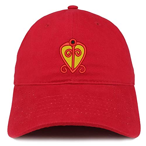 Trendy Apparel Shop Adinkra Power of Love Soft Crown 100% Brushed Cotton Cap