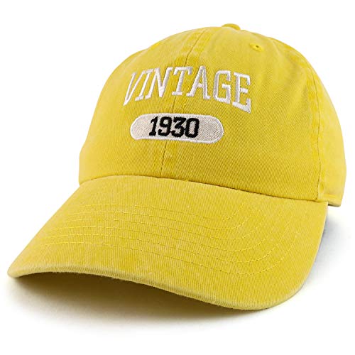 Trendy Apparel Shop 90th Birthday Vintage 1931 Washed Cotton Adjustable Cap