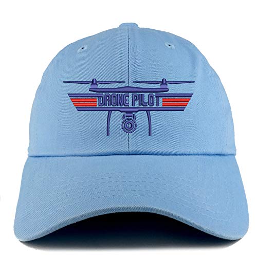 Trendy Apparel Shop Drone Top Gun Pilot Embroidered Low Profile Soft Cotton Dad Hat Cap