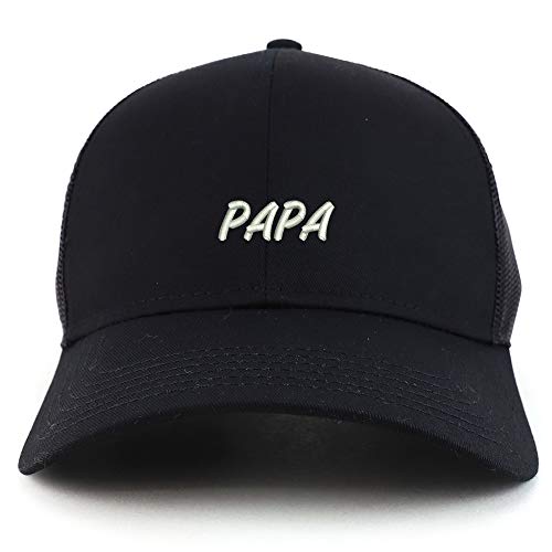 Trendy Apparel Shop Papa Embroidered Structured High Profile Trucker Cap